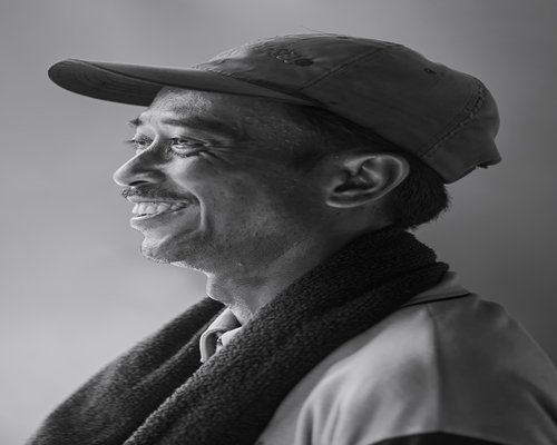 Mature man portrait smiling